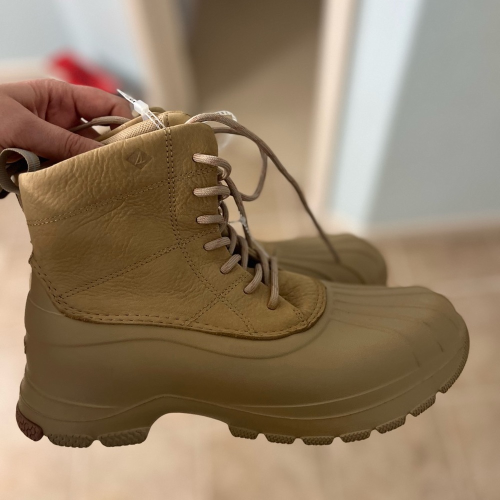 Sperry Tan Ankle Boots